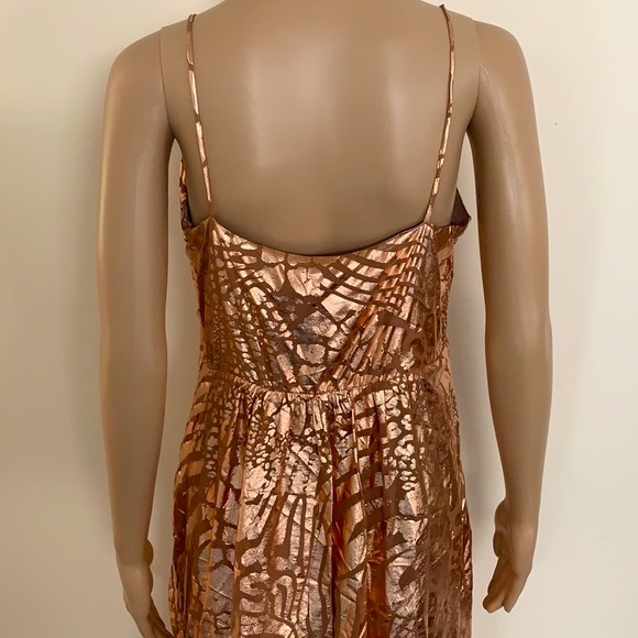 THURLEY | Foil animal print high low dress - Picture 6 of 11